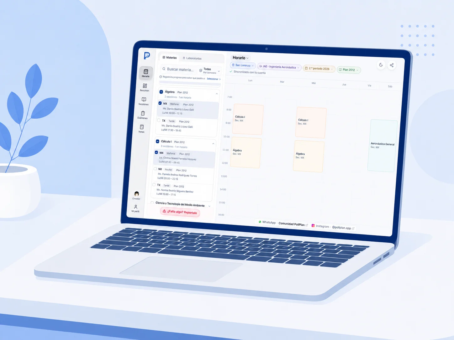 Generador de horarios FP-UNA en escritorio